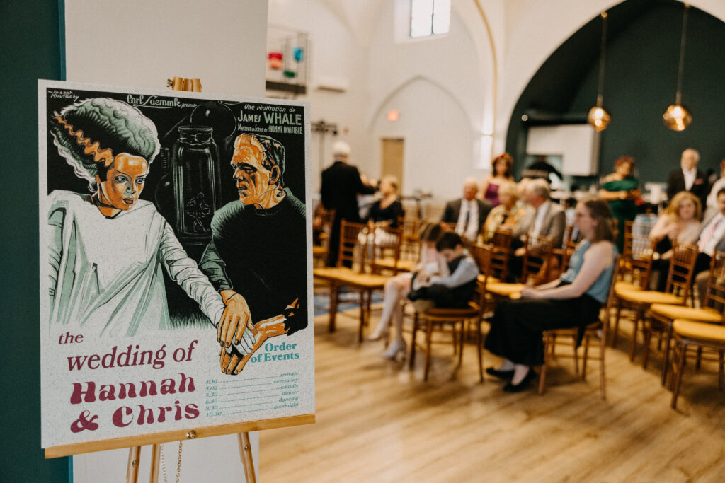 Creative wedding reception in Philly
