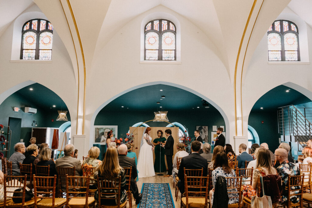 Non-traditional wedding ceremony in Philadelphia 