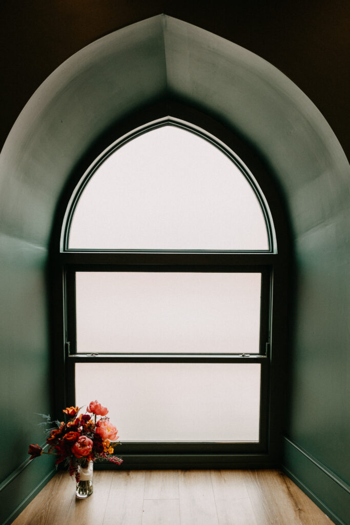 Arched window at The Deacon in Philly
