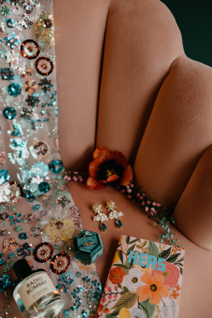 Unique wedding details from an artistic wedding in Philadelphia